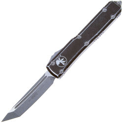 Нож Microtech Ultratech T/E apocalyptic сталь M390 рукоять Distressed Black Aluminium (123-10DBK)