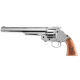 Макет револьвер Smith & Wesson Schofield США 1869г никель (Denix)  (D7/1008NQ)