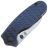 Нож Kizer Towser S satin сталь 154CM рукоять Blue Richlite