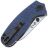 Нож Kizer Towser S satin сталь 154CM рукоять Blue Richlite