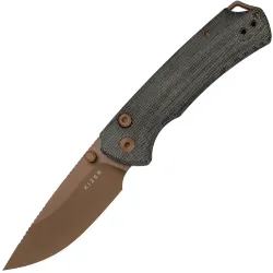 Нож Kizer T1 BD sunset metal PVD сталь Nitro-V рукоять Norplex UltreX Micarta