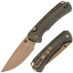 Нож Kizer T1 BD sunset metal PVD сталь Nitro-V рукоять Norplex UltreX Micarta