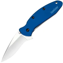 Нож Kershaw Scallion сталь 420HC рукоять Navy Blue Aluminium (1620NB)