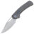 Нож WE Knife Nefaris satin сталь CPM-20CV рукоять Gray Titanium (WE22040D-1)
