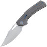 Нож WE Knife Nefaris satin сталь CPM-20CV рукоять Gray Titanium (WE22040D-1)