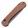 Нож CIVIVI Button Lock Elementum сталь 14C28 рукоять Brown Micarta (C2103D)