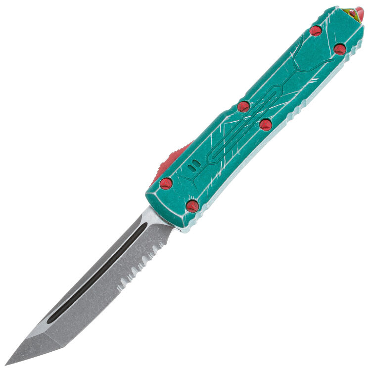 Нож Microtech Ultratech T/E PS Apocalyptic сталь M390 рукоять Bounty Hunter Aluminium (123-11BH)