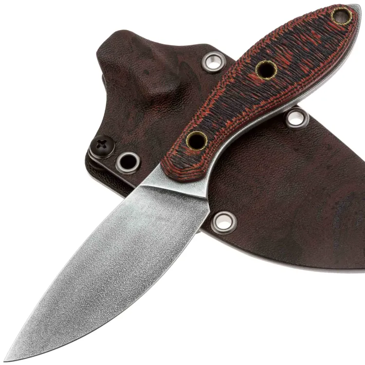 Нож Волчий Век Канадская Масичька Custom сталь 95Х18 WA рукоять Black/Red G10