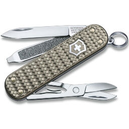 Нож-брелок Victorinox Classic Precious Alox Infinite Grey 58мм (0.6221.4031G)