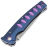 Нож Mcusta Katana Tanto сталь VG-10 San-Mai рукоять Blue/Purple Aluminium (MC-0043C)