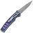 Нож Mcusta Katana Tanto сталь VG-10 San-Mai рукоять Blue/Purple Aluminium (MC-0043C)