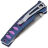 Нож Mcusta Katana Tanto сталь VG-10 San-Mai рукоять Blue/Purple Aluminium (MC-0043C)