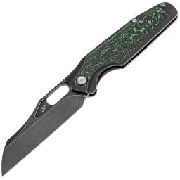 Нож Kansept Tuckamore blackwash сталь 20CV рукоять blackwash Titanium/Green Carbon Fiber