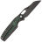 Нож Kansept Tuckamore blackwash сталь 20CV рукоять blackwash Titanium/Green Carbon Fiber