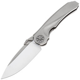 Нож Rike Knife Tissot 1 сталь M390 рукоять Grey Titanium