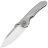 Нож Rike Knife Tissot 1 сталь M390 рукоять Grey Titanium