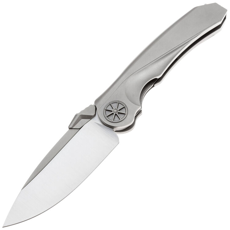 Нож Rike Knife Tissot 1 сталь M390 рукоять Grey Titanium