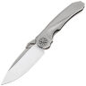 Нож Rike Knife Tissot 1 сталь M390 рукоять Grey Titanium