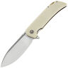 Нож Petrified Fish Tunny satin сталь 14C28N рукоять White G10