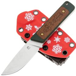 Нож Kizer Smolt Christmas collection сталь Nitro-V рукоять G10/Mkuruti Wood