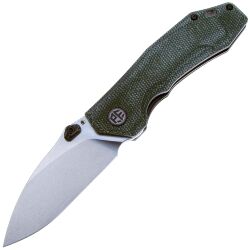 Нож Petrified Fish Havrog сталь K110 рукоять Green Micarta
