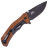 Нож Kershaw Knockout Blackwash сталь M390 рукоять Earth Brown Aluminium (1870EBBW)