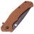 Нож Kershaw Knockout Blackwash сталь M390 рукоять Earth Brown Aluminium (1870EBBW)