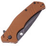 Нож Kershaw Knockout Blackwash сталь M390 рукоять Earth Brown Aluminium (1870EBBW)