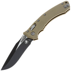 Нож Microtech Amphibian Ram-Lok black сталь M390MK рукоять Tan G10 (137RL-1FLGTTA)
