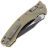 Нож Microtech Amphibian Ram-Lok black сталь M390MK рукоять Tan Fluted G10 (137RL-1FLGTTA)