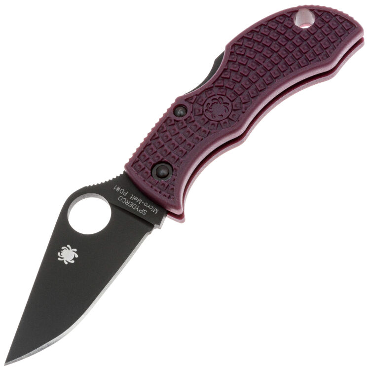 Нож Spyderco Manbug Black сталь Micro-Melt PD#1 рукоять Burgundy FRN (MBBGBKP)