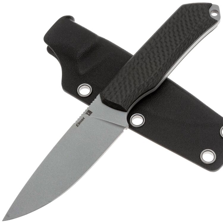 Нож Городской ЦМ сталь Elmax рукоять Carbon Fiber (Ульданов Д.Ф.)
