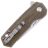 Нож Kizer Lieb M stonewash сталь 154CM рукоять Green Micarta