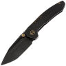Нож WE Knife Micro Trogon blackwash сталь M390 рукоять Black Titanium (WE24043-1)