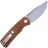 Нож Petrified Fish Beluga sandblast сталь K110 рукоять Brown Micarta
