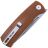 Нож Petrified Fish Beluga sandblast сталь K110 рукоять Brown Micarta