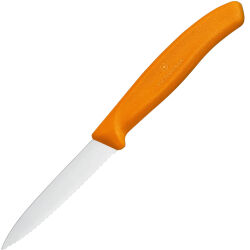 Нож кухонный Victorinox серрейтор для овощей оранжевый (6.7636.L119)