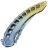 Нож Rike Knife Alien 4 сталь Damasteel рукоять Blue/Gold Ti