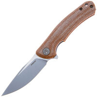 Нож Petrified Fish Warrior mini сталь K110 рукоять Brown Micarta