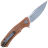 Нож Petrified Fish Warrior mini сталь K110 рукоять Brown Micarta