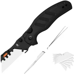 Нож Kizer C01C Uti 2 black сталь SK5 рукоять Black G10