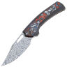 Нож WE Knife Nefaris сталь Heimskringla Damasteel рукоять Black Ti/Nebula FatCarbon (WE22040F-DS1)