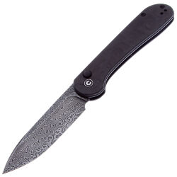 Нож CIVIVI Elementum Button Lock сталь Damascus рукоять Marble CF (C2103DS-3)