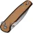 Нож CIVIVI Mini Shakan satin сталь Nitro-V рукоять Ripple Coyote Aluminium (C20052F-3)