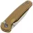 Нож CIVIVI Mini Shakan satin сталь Nitro-V рукоять Ripple Coyote Aluminium (C20052F-3)