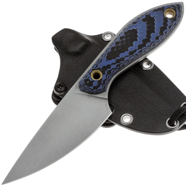 Нож Волчий Век Масичька сталь 95Х18 WA рукоять Black/Blue G10