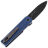 Нож Mocenary Knives MK-09 blackwash сталь CPM-20CV рукоять Blue Linen Micarta