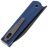 Нож Mocenary Knives MK-09 blackwash сталь CPM-20CV рукоять Blue Linen Micarta
