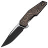 Нож WE Knife OAO satin/blackwash сталь 20CV рукоять Black Ti/Copper Foil CF (WE23001-2)