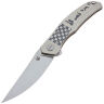 Нож Shirogorov MRC Quantum Chess сталь Cromax PM рукоять White Titanium